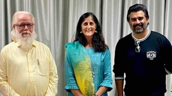 R Madhavan with Nambi Narayanan